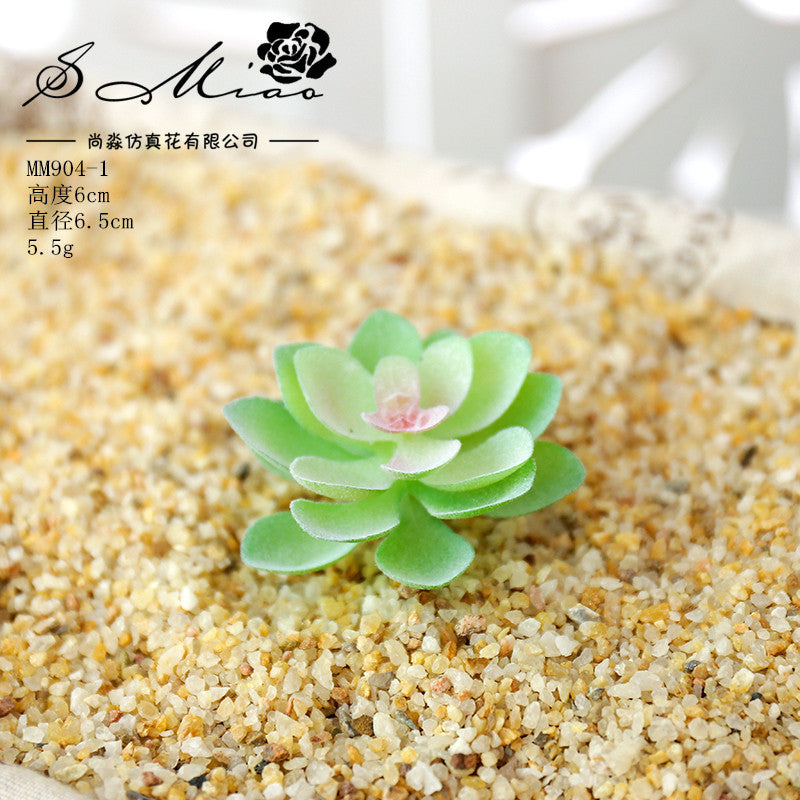 Artificial green succulent flower head creative DIY supplies bonsai accessories artificial flower Jinhua directly from the manufacturer