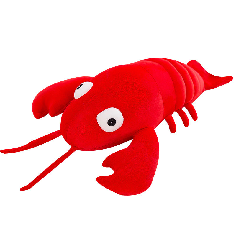 Simulated Lobster Doll Plush Toy Crayfish Pillow Ragdoll Ocean Doll Creative Birthday Gift for Men and Women