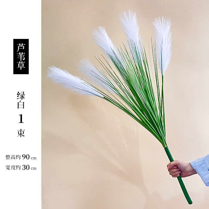 High-branched reed simulated flower handle bundle prop decoration Nordic interior decoration simulated flower simulated reed dog tail grass