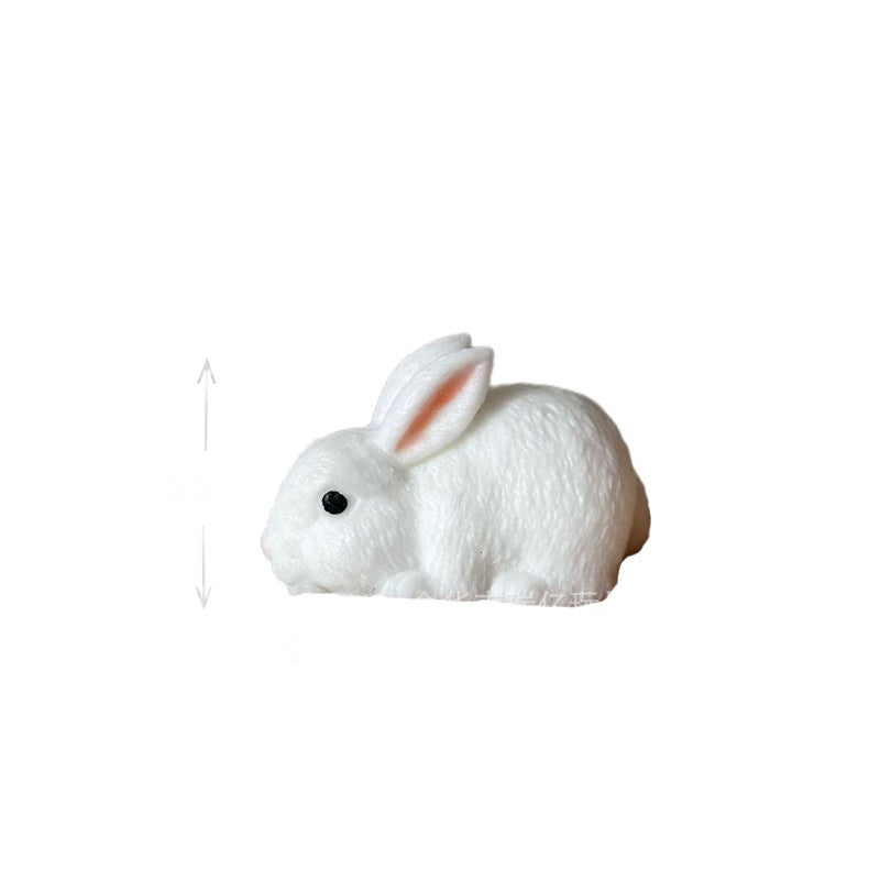 Cute big white rabbit pinch music decompression artifact vent slow rebound toy jade rabbit pinch Internet celebrity explosion high value