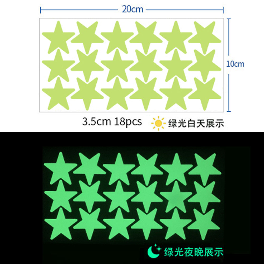 Glow in The Dark Stars Wall Stickers, 3D Glowing Stars for Ceiling and Wall Decals, Perfect for Kids Bedding Room or Party Birthday Gift