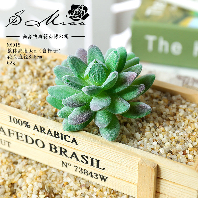 Artificial green succulent flower head creative DIY supplies bonsai accessories artificial flower Jinhua directly from the manufacturer
