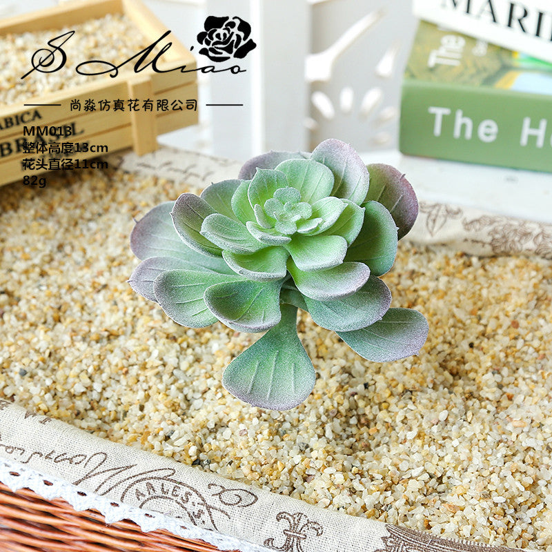 Artificial green succulent flower head creative DIY supplies bonsai accessories artificial flower Jinhua directly from the manufacturer
