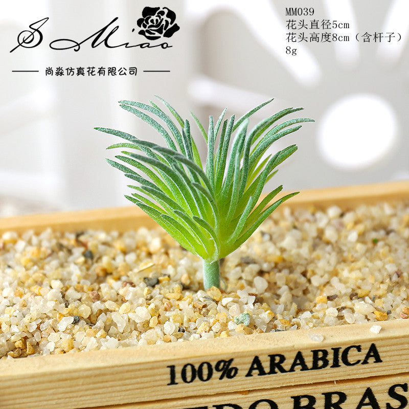Artificial green succulent flower head creative DIY supplies bonsai accessories artificial flower Jinhua directly from the manufacturer