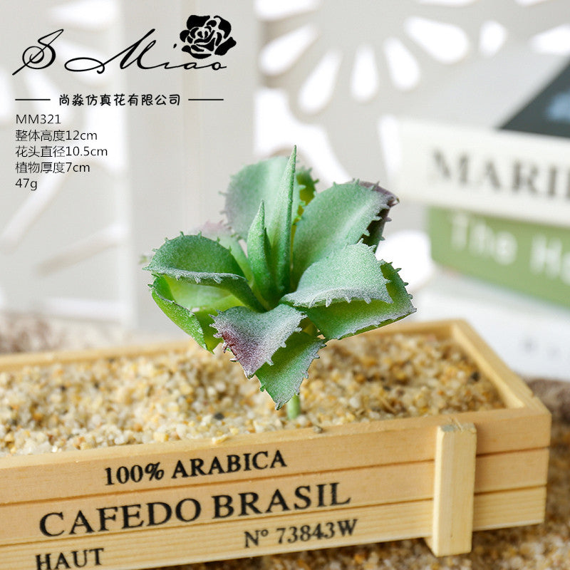 Artificial green succulent flower head creative DIY supplies bonsai accessories artificial flower Jinhua directly from the manufacturer