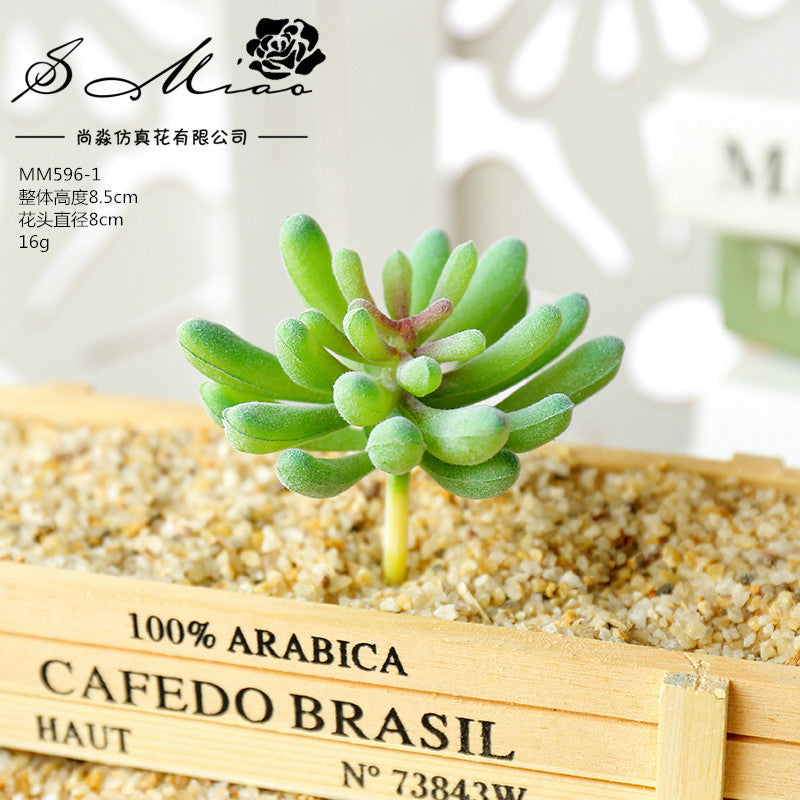 Artificial green succulent flower head creative DIY supplies bonsai accessories artificial flower Jinhua directly from the manufacturer