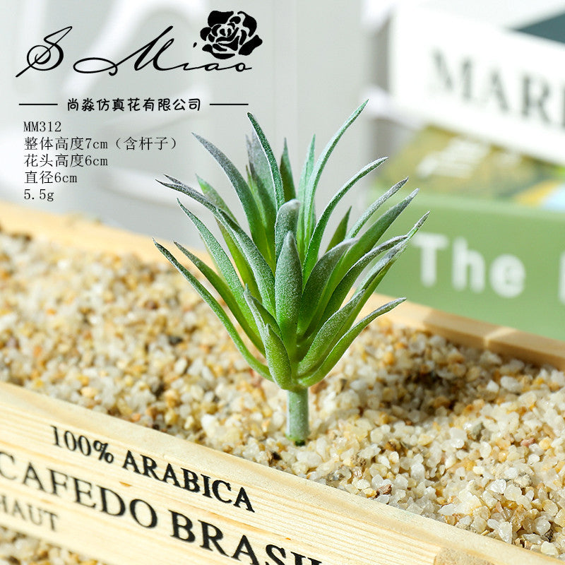 Artificial green succulent flower head creative DIY supplies bonsai accessories artificial flower Jinhua directly from the manufacturer