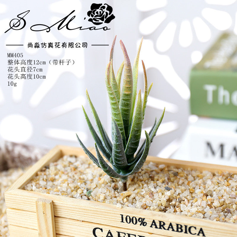Artificial green succulent flower head creative DIY supplies bonsai accessories artificial flower Jinhua directly from the manufacturer