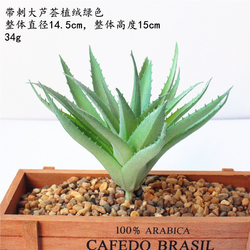 Artificial green succulent flower head creative DIY supplies bonsai accessories artificial flower Jinhua directly from the manufacturer