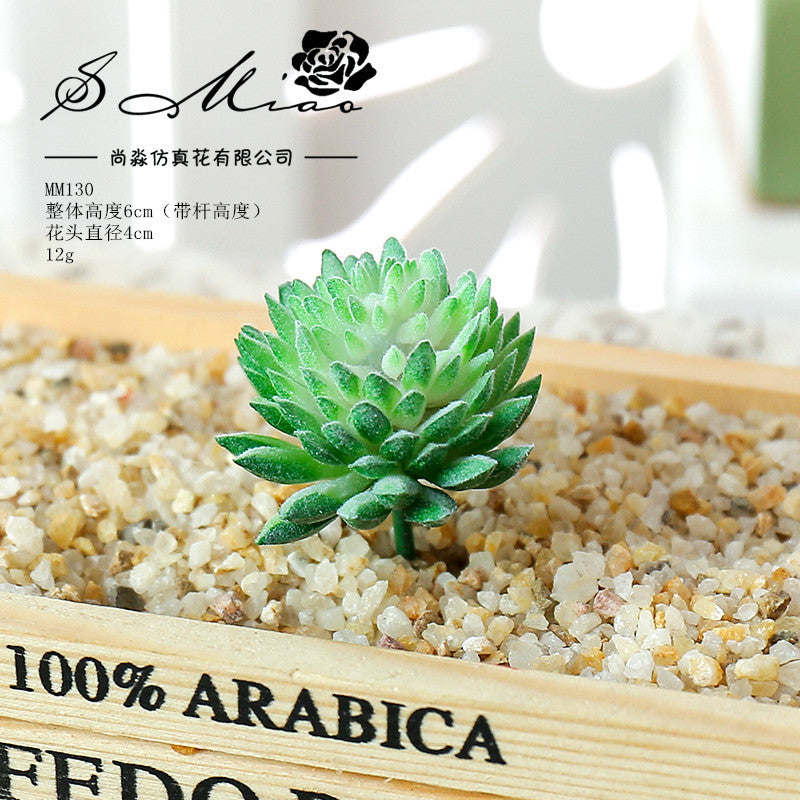 Artificial green succulent flower head creative DIY supplies bonsai accessories artificial flower Jinhua directly from the manufacturer