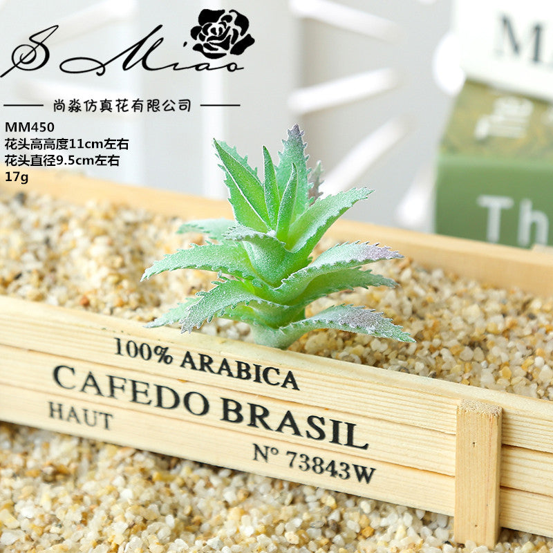 Artificial green succulent flower head creative DIY supplies bonsai accessories artificial flower Jinhua directly from the manufacturer