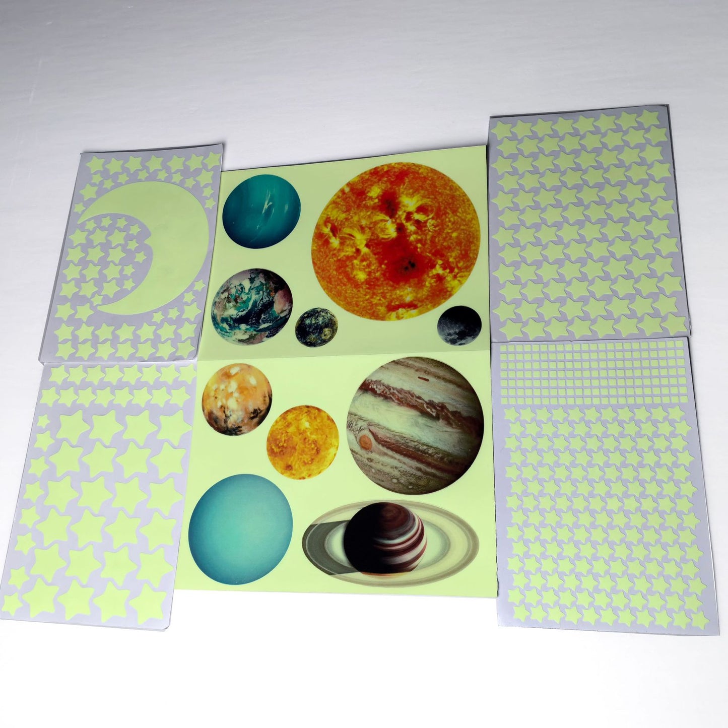 Glow in The Dark Stars and Planets, Bright Solar System Wall Stickers -Glowing Ceiling Decals for Kids Bedroom Any Room,Shining Space Decoration, Birthday Christmas Gift for Boys and Girls