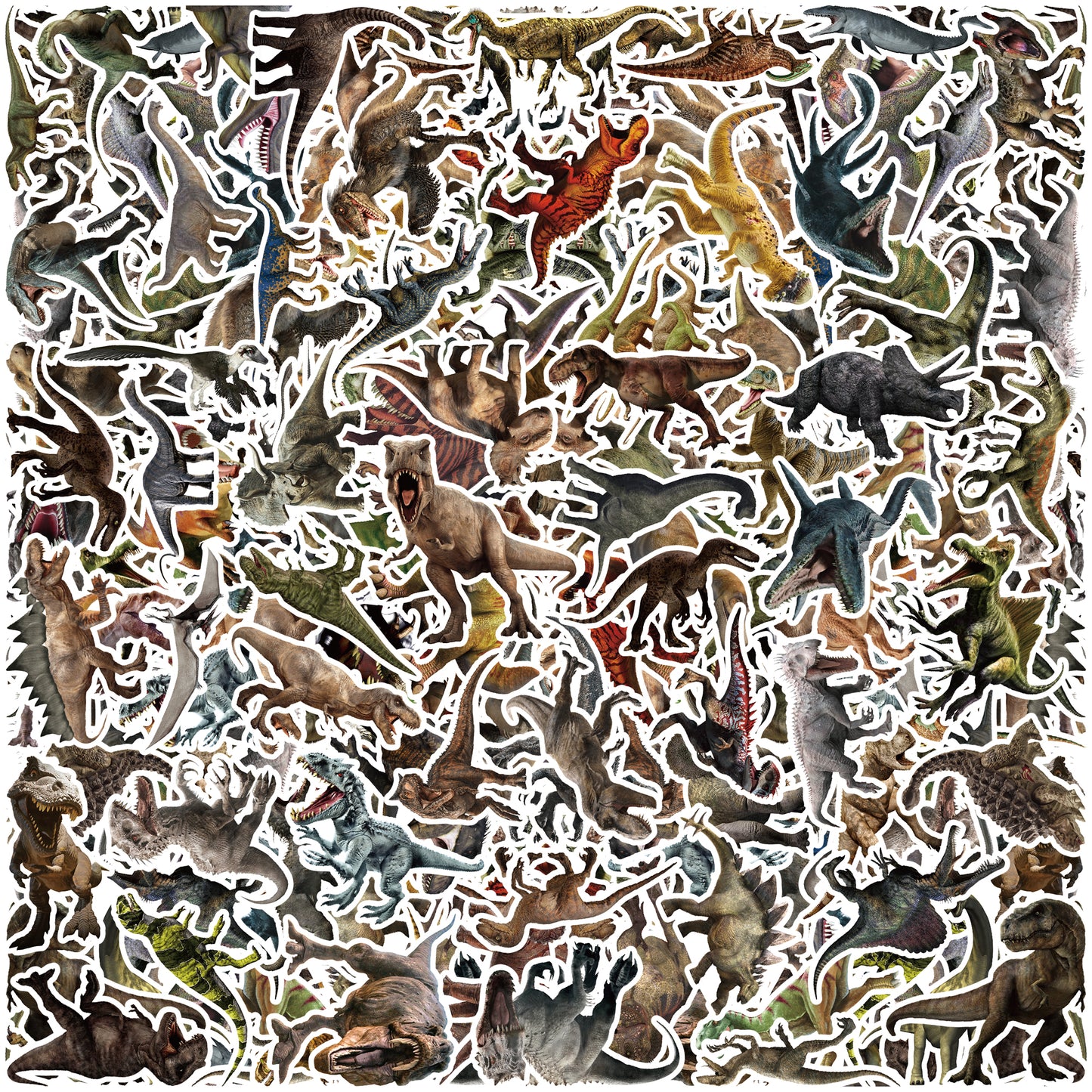 Dinosaur Stickers 200Pcs Tyrannosaurus rex Sticker for Teens,Waterproof Animal Sticker Decoration for Dinosaur Theme Party,Vinyl Allosaurus Stick Set Basket Socks Crafts Stuffers