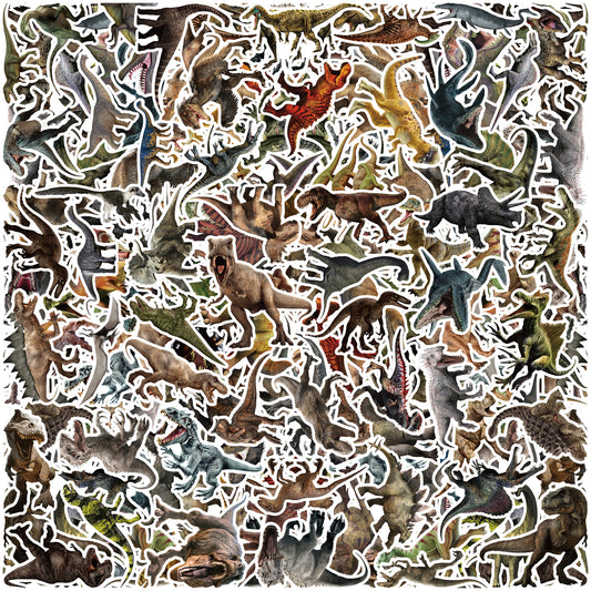 Dinosaur Stickers 200Pcs Tyrannosaurus rex Sticker for Teens,Waterproof Animal Sticker Decoration for Dinosaur Theme Party,Vinyl Allosaurus Stick Set Basket Socks Crafts Stuffers