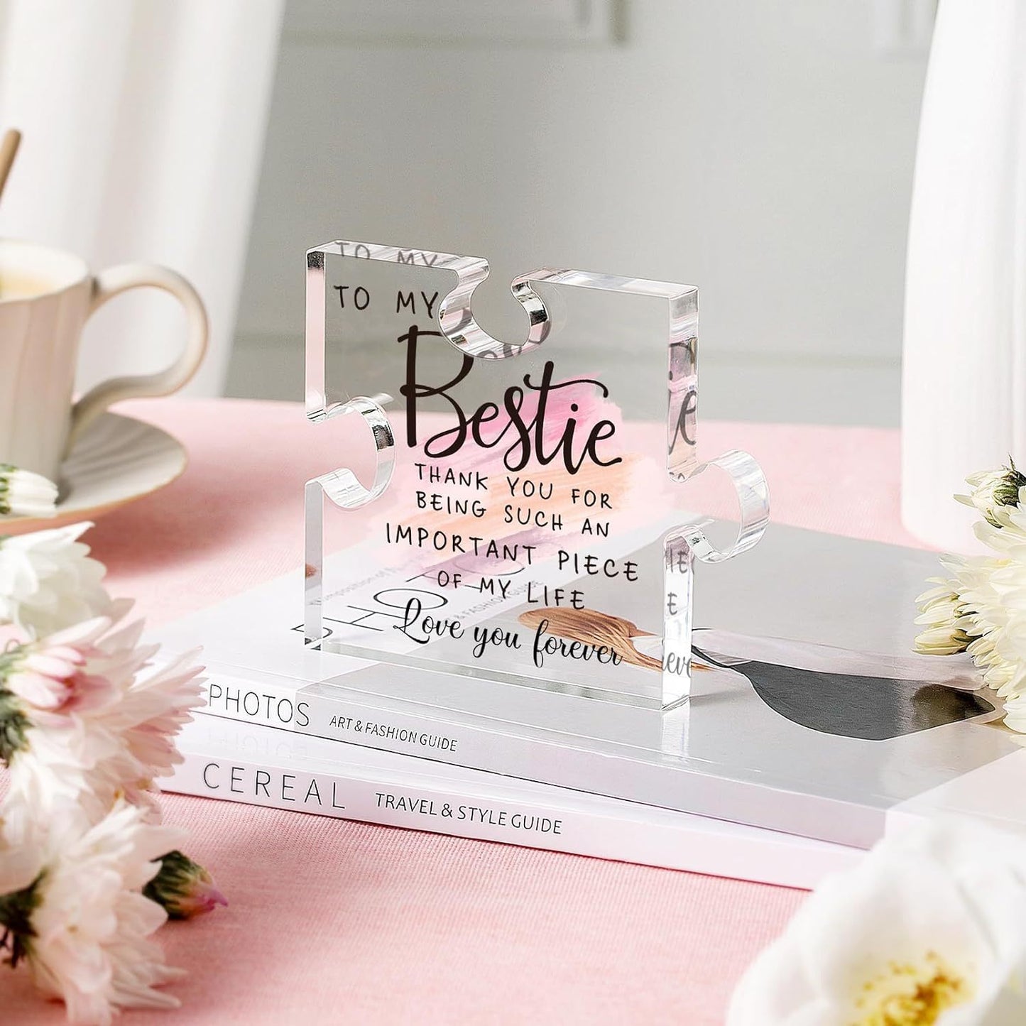 Thank You Gifts,Thank You Gifts For Womem,Best Friend Gift,Employee Appreciation Gifts,You are Spec-tacular Thank You For Being Sign Acrylic Puzzle Plaque Gift For Coworker Women Friend