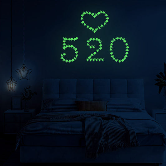 Glow in The Dark Stars Wall Stickers, 3D Glowing Stars for Ceiling and Wall Decals, Perfect for Kids Bedding Room or Party Birthday Gift