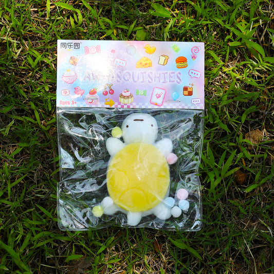 Cute Turtle Squishy Toys for Kids & Adults,Kawaii Animal Stress Relief Fidget Toy,Jumbo Sea Turtle Squeeze TPR Squish Gifts Idea