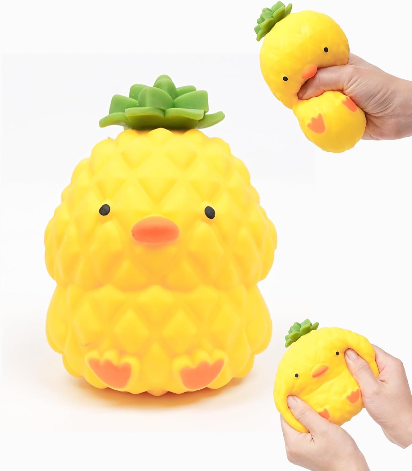 Jumbo Pig Squishies Toys, Stress Relief Piggy Toy Stretchy Animal Ball Squeeze Toys, Large Funny Animal Novelty Toy for Kids Adults