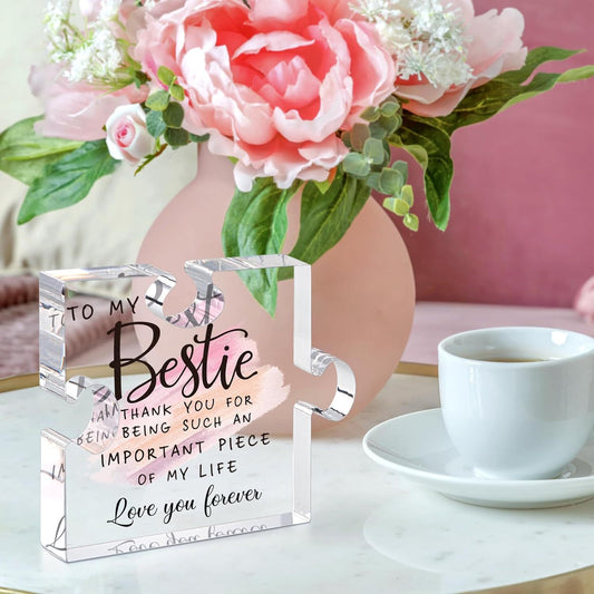 Thank You Gifts,Thank You Gifts For Womem,Best Friend Gift,Employee Appreciation Gifts,You are Spec-tacular Thank You For Being Sign Acrylic Puzzle Plaque Gift For Coworker Women Friend