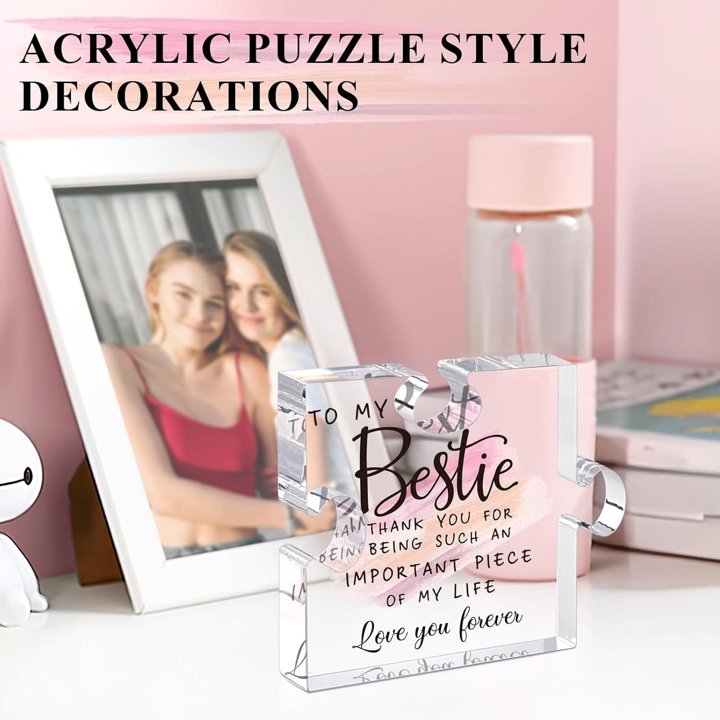 Thank You Gifts,Thank You Gifts For Womem,Best Friend Gift,Employee Appreciation Gifts,You are Spec-tacular Thank You For Being Sign Acrylic Puzzle Plaque Gift For Coworker Women Friend