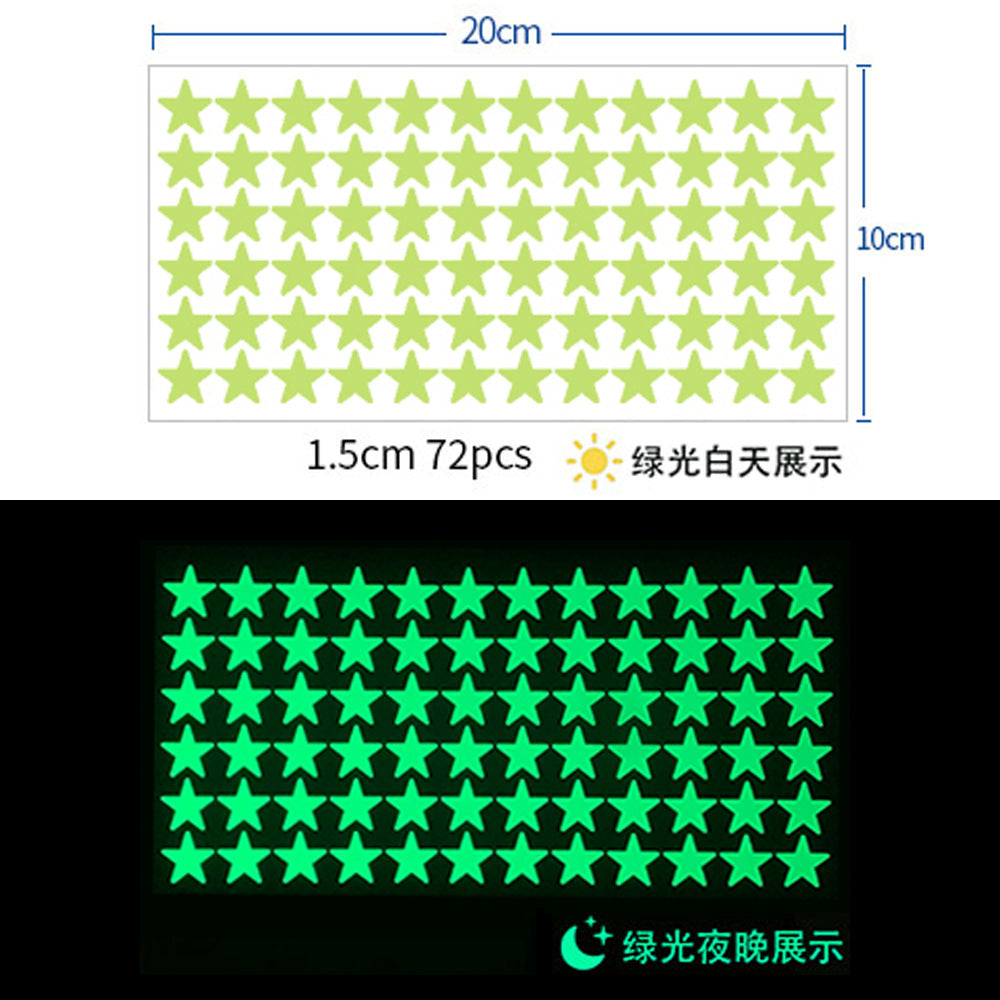 Glow in The Dark Stars Wall Stickers, 3D Glowing Stars for Ceiling and Wall Decals, Perfect for Kids Bedding Room or Party Birthday Gift