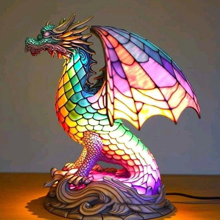 2026 new dog series resin ornament LED night light art animal statue creative home desktop decoration