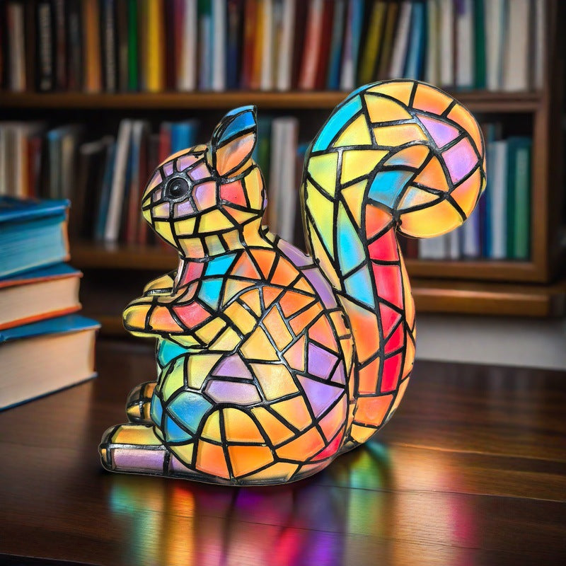 2026 new dog series resin ornament LED night light art animal statue creative home desktop decoration