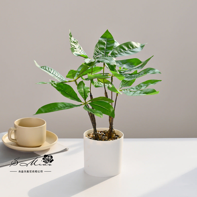 Fake flower fortune tree green plant bonsai artificial plant directly from the manufacturer simulation flower creative home ornament simulation potted plant