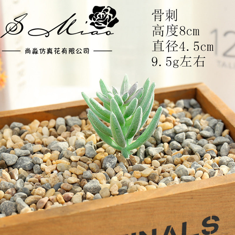 Artificial green succulent flower head creative DIY supplies bonsai accessories artificial flower Jinhua directly from the manufacturer