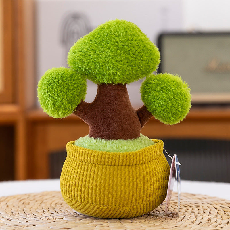 New simulation fragrance plush doll potted persimmon sunflower fortune tree doll creative decoration grab machine doll
