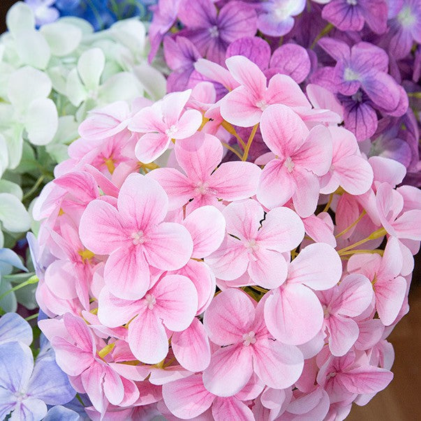Artificial hydrangea high-end wedding hall hotel home decoration ornament 3D printing Elsa hydrangea simulation flower fake flower