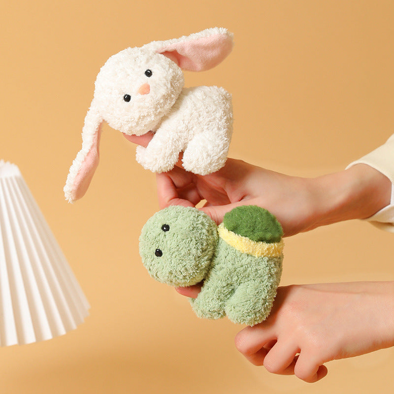 Cute little animals, plush clips, dolls, cute cats, rabbits, desktop ornaments, computer screen ornaments, dolls