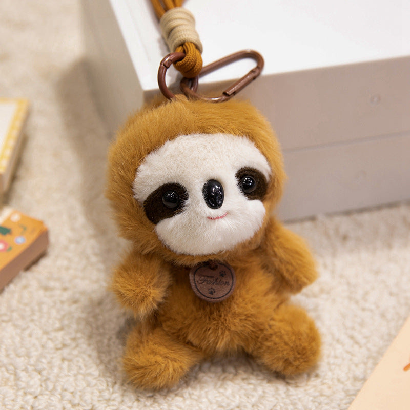 Animal pendant doll keychain wholesale bag hand rope plush toy birthday gift girl doll