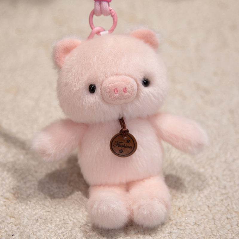 Animal pendant doll keychain wholesale bag hand rope plush toy birthday gift girl doll