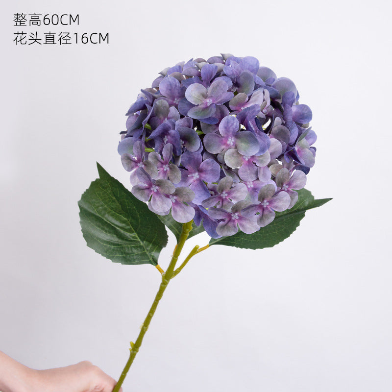 Artificial hydrangea high-end wedding hall hotel home decoration ornament 3D printing Elsa hydrangea simulation flower fake flower