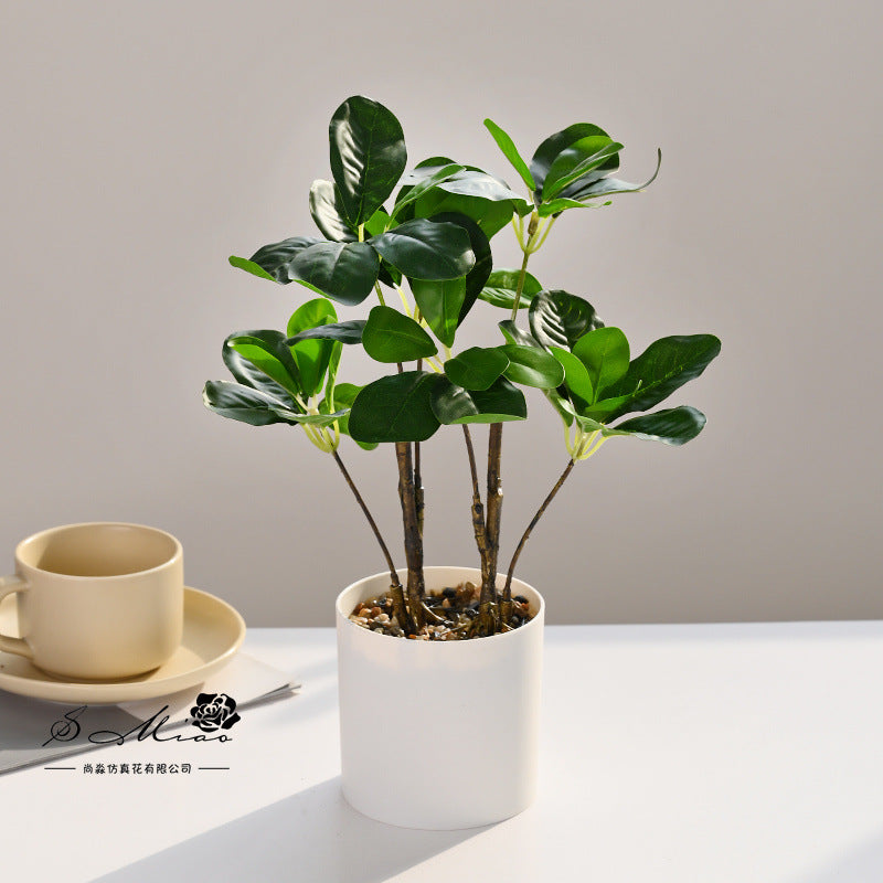 Fake flower fortune tree green plant bonsai artificial plant directly from the manufacturer simulation flower creative home ornament simulation potted plant