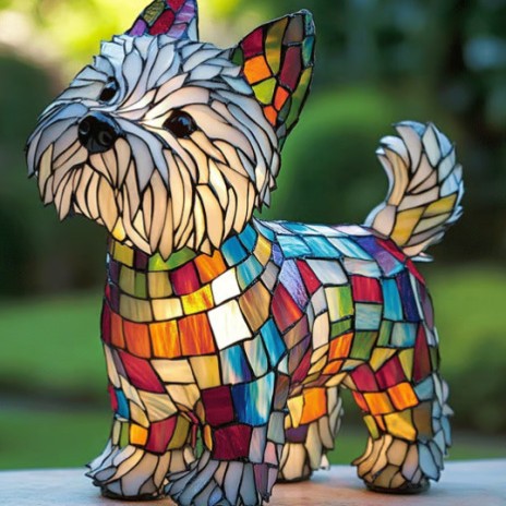2026 new dog series resin ornament LED night light art animal statue creative home desktop decoration
