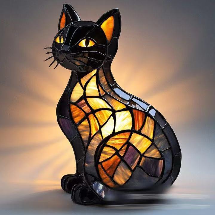 2026 new dog series resin ornament LED night light art animal statue creative home desktop decoration