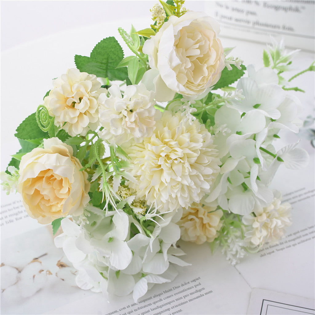 artificial flower bouquet 7-pronged simulated flower Peony bouquet Plastic flower, daisy flower Silk flower Dried flower Home decoration