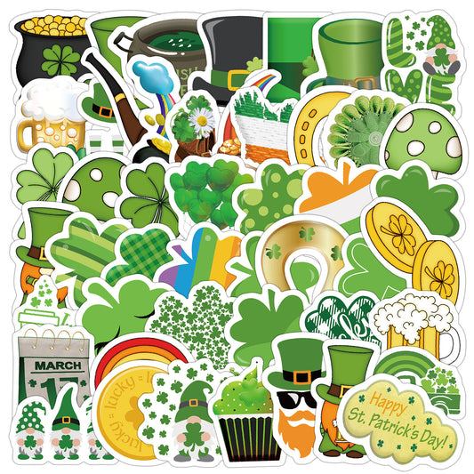 50 Sheets Saint Patel Festival Graffiti Stickers Skateboard Luggage Decorative Stickers Waterproof Creative Holiday Stickers Wholesale