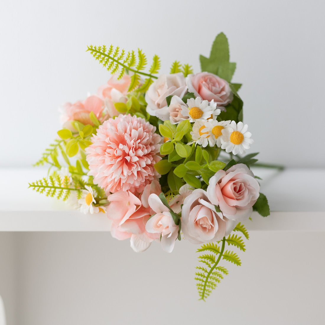 artificial flower bouquet 7-pronged simulated flower Peony bouquet Plastic flower, daisy flower Silk flower Dried flower Home decoration