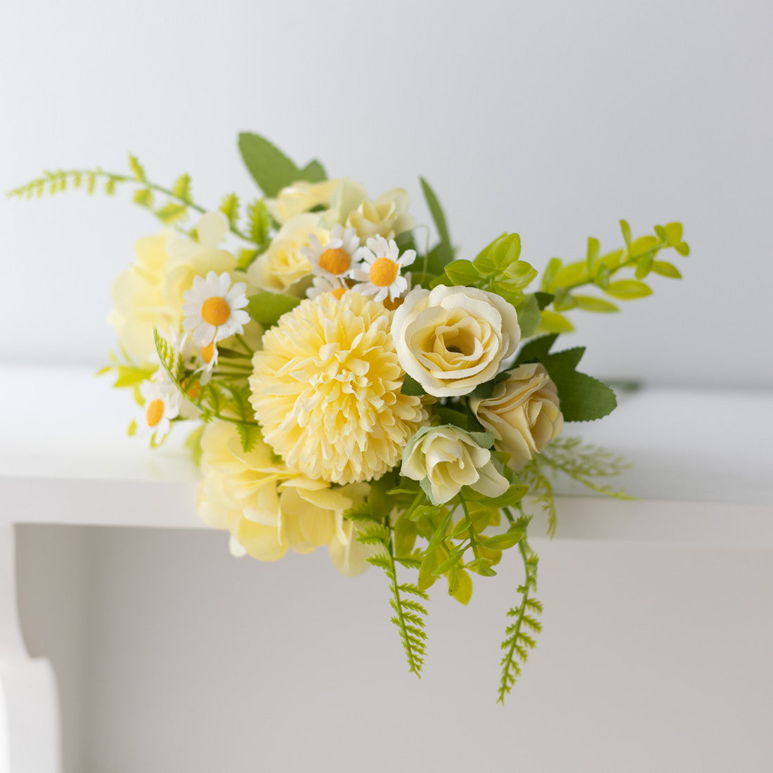 artificial flower bouquet 7-pronged simulated flower Peony bouquet Plastic flower, daisy flower Silk flower Dried flower Home decoration