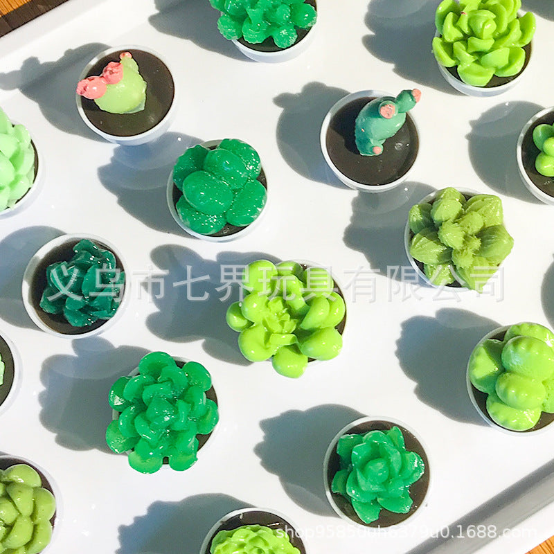 2026 New mini simulation potted succulent plant pinch  desktop ornament pinch decompression toy cute decoration