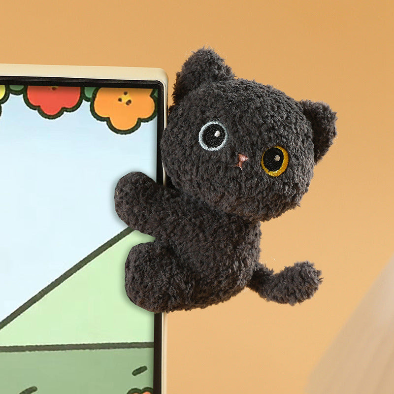 Cute little animals, plush clips, dolls, cute cats, rabbits, desktop ornaments, computer screen ornaments, dolls