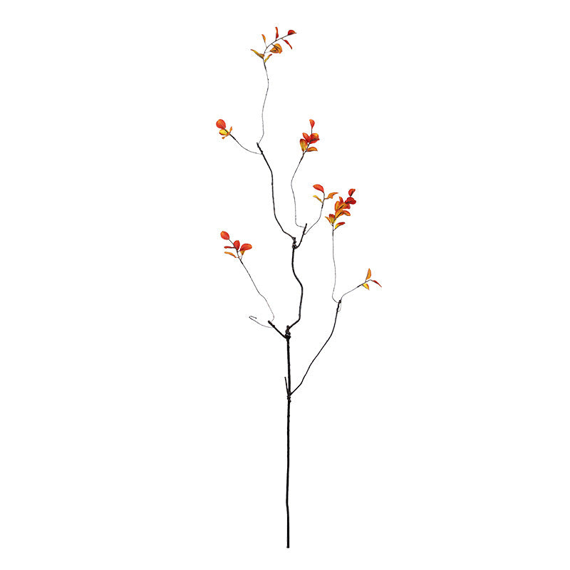 Simulation small dead branches autumn leaves fake branches home furnishing hotel Chinese decorative flower arrangement set simulation green plant ornament props