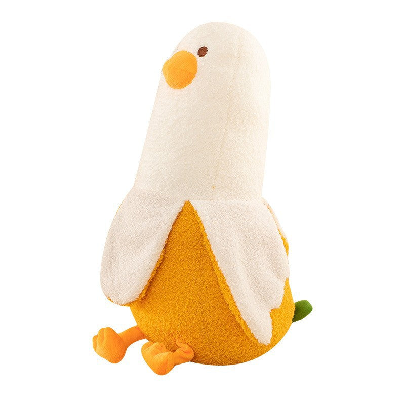 Plush Banana duck cute banana throw pillow plush toy funny doll throw pillow sleeping pinch leg birthday gift female
