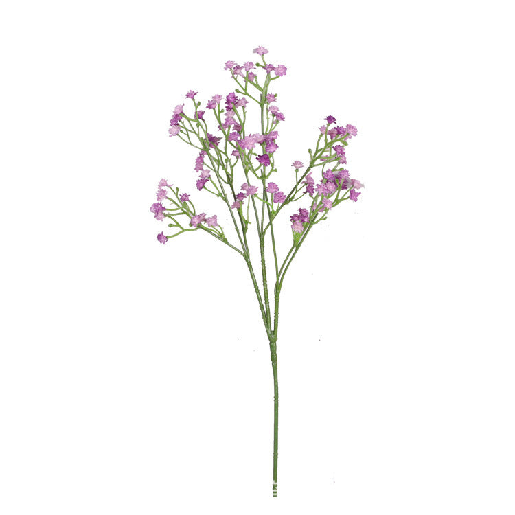 Single Baby Breath Artificial flower fake flower wedding decoration hand-held bouquet hand-matched soft glue plastic flower wholesale