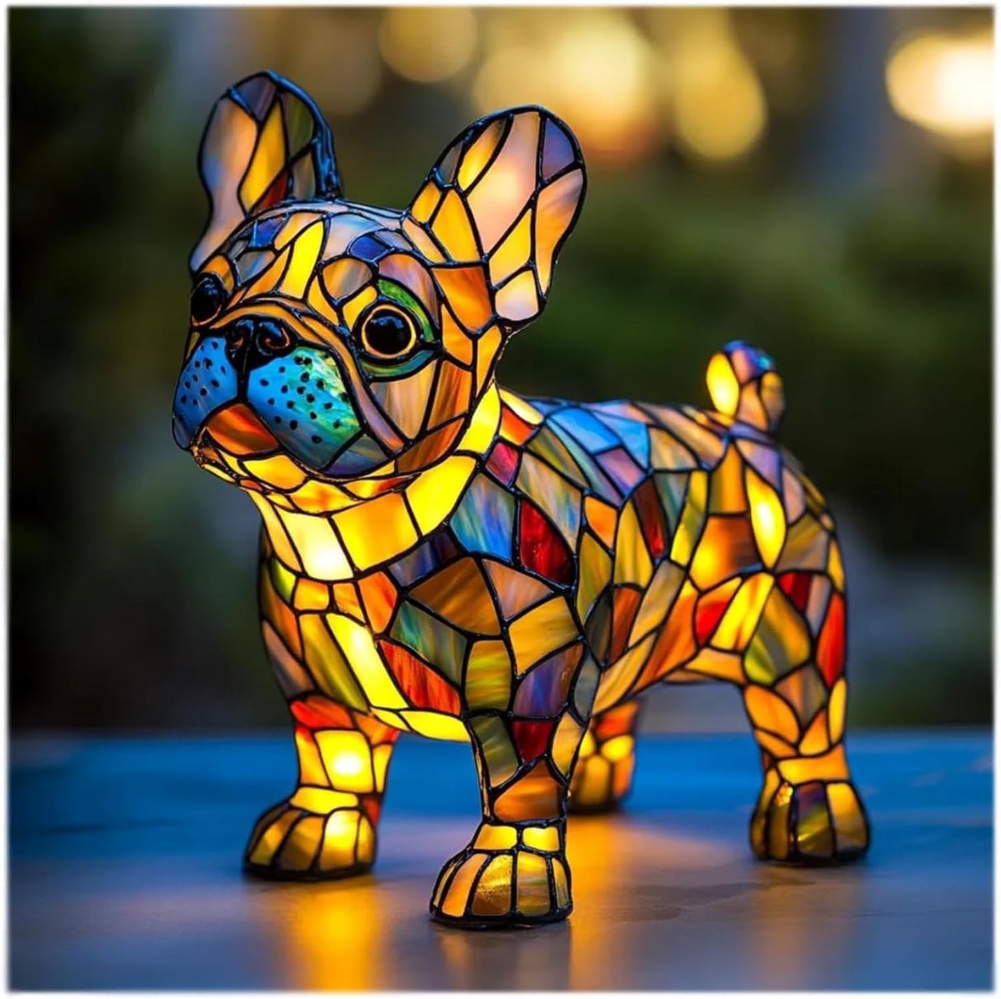 2026 new dog series resin ornament LED night light art animal statue creative home desktop decoration