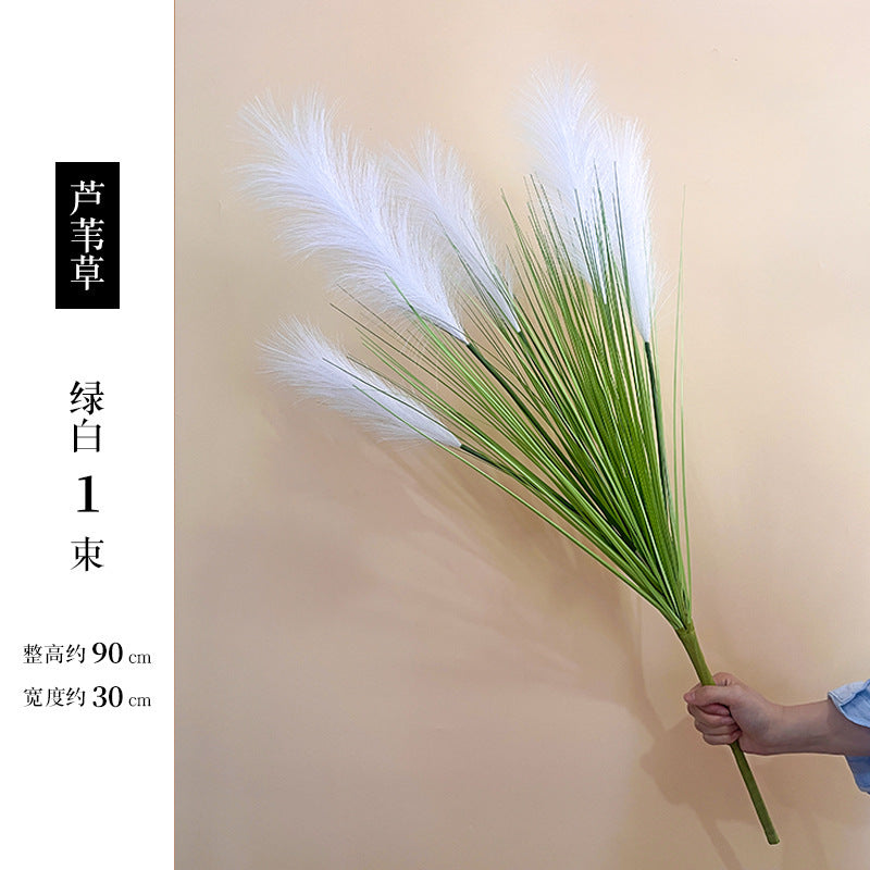High-branched reed simulated flower handle bundle prop decoration Nordic interior decoration simulated flower simulated reed dog tail grass
