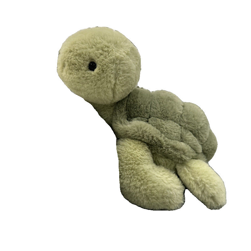 Cute Cream Turtle Doll Plush Toy Tully Turtle Doll Throw Pillow Simulation Turtle Child Soothing